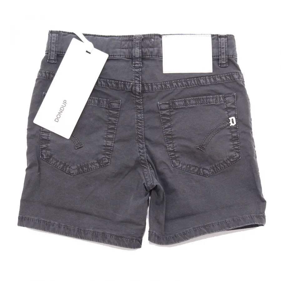 1893AF bermuda bimbo BOY DONDUP DERICK grey cotton short