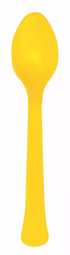 24 cucchiai giallo sole riutilizzabili