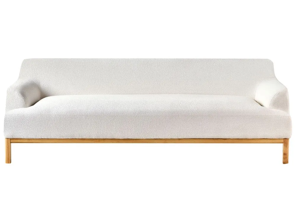 3 Seater Boucle Sofa Off-White SOSJO