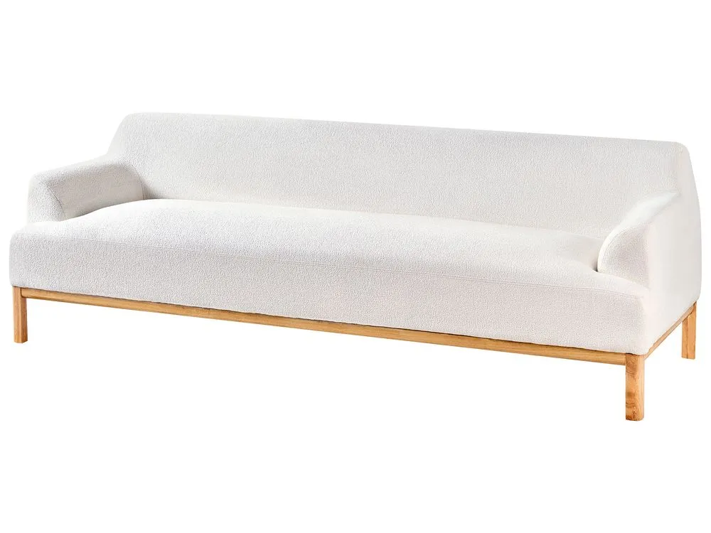 3 Seater Boucle Sofa Off-White SOSJO