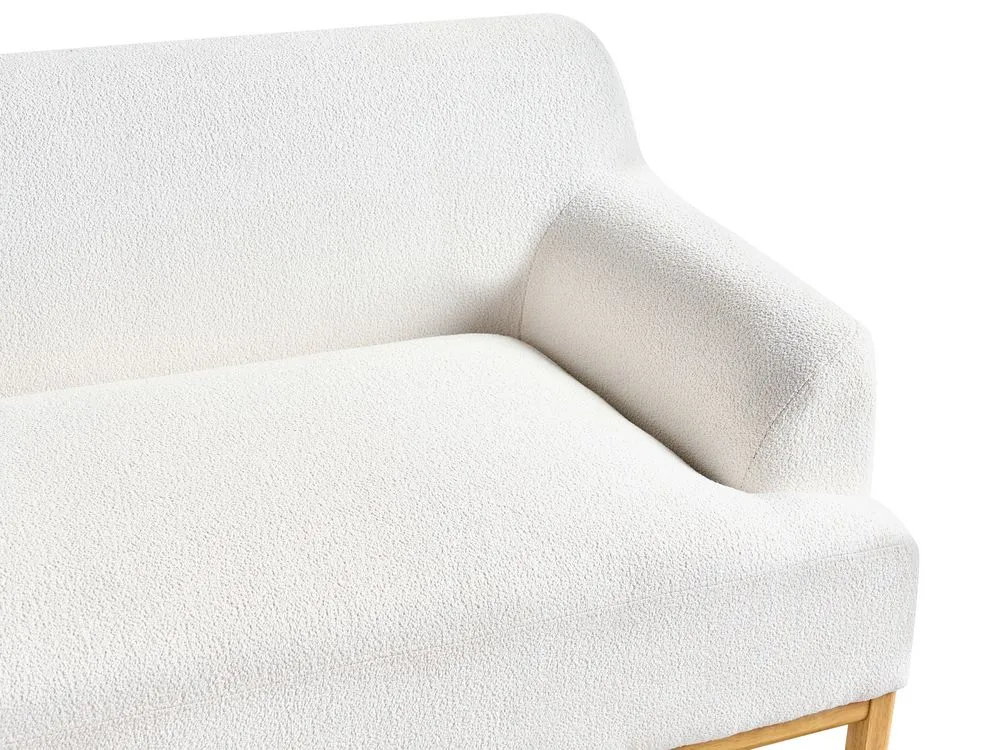 3 Seater Boucle Sofa Off-White SOSJO