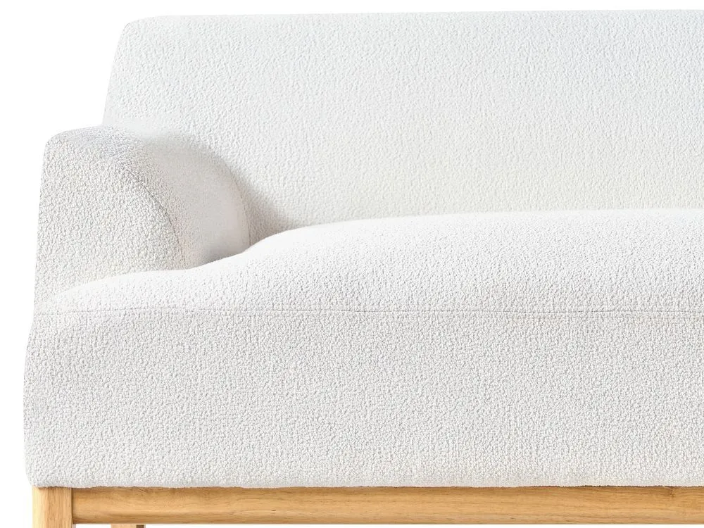3 Seater Boucle Sofa Off-White SOSJO