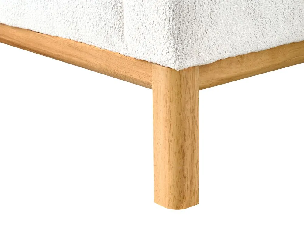 3 Seater Boucle Sofa Off-White SOSJO