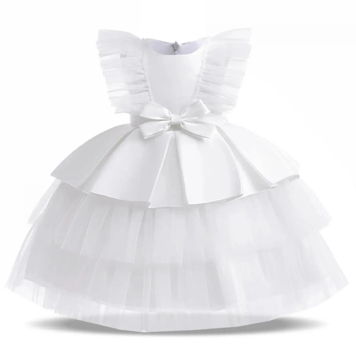 Abiti da festa principessa per ragazze Bambini Fiore Elegante abito da ballo da sera da sposa Tulle Cerimonia per bambini Abiti
