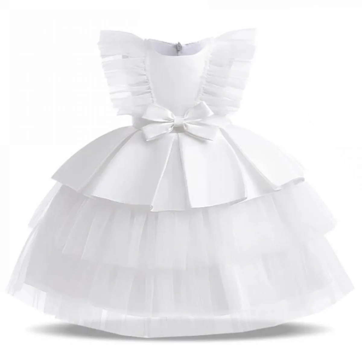 Abiti da festa principessa per ragazze Bambini Fiore Elegante abito da ballo da sera da sposa Tulle Cerimonia per bambini Abiti