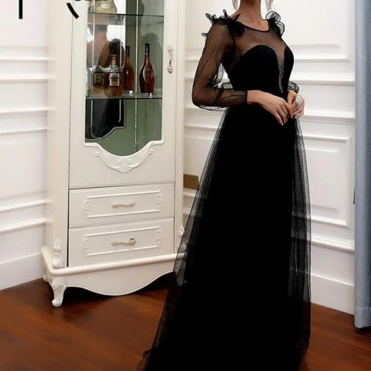 Abito lungo elegante Missord Missord Abito da sera lungo Abiti Missord Abiti con spacco alto