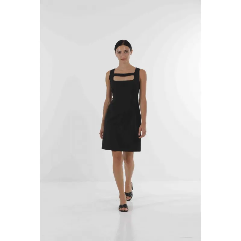 ABITO SCOLLO QUADRATO MIMI MUA NERO