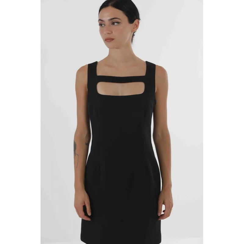 ABITO SCOLLO QUADRATO MIMI MUA NERO
