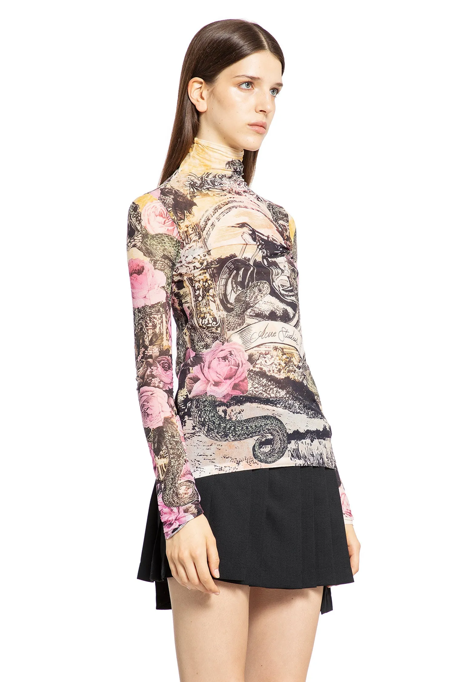 acne studios  printed seamless top 