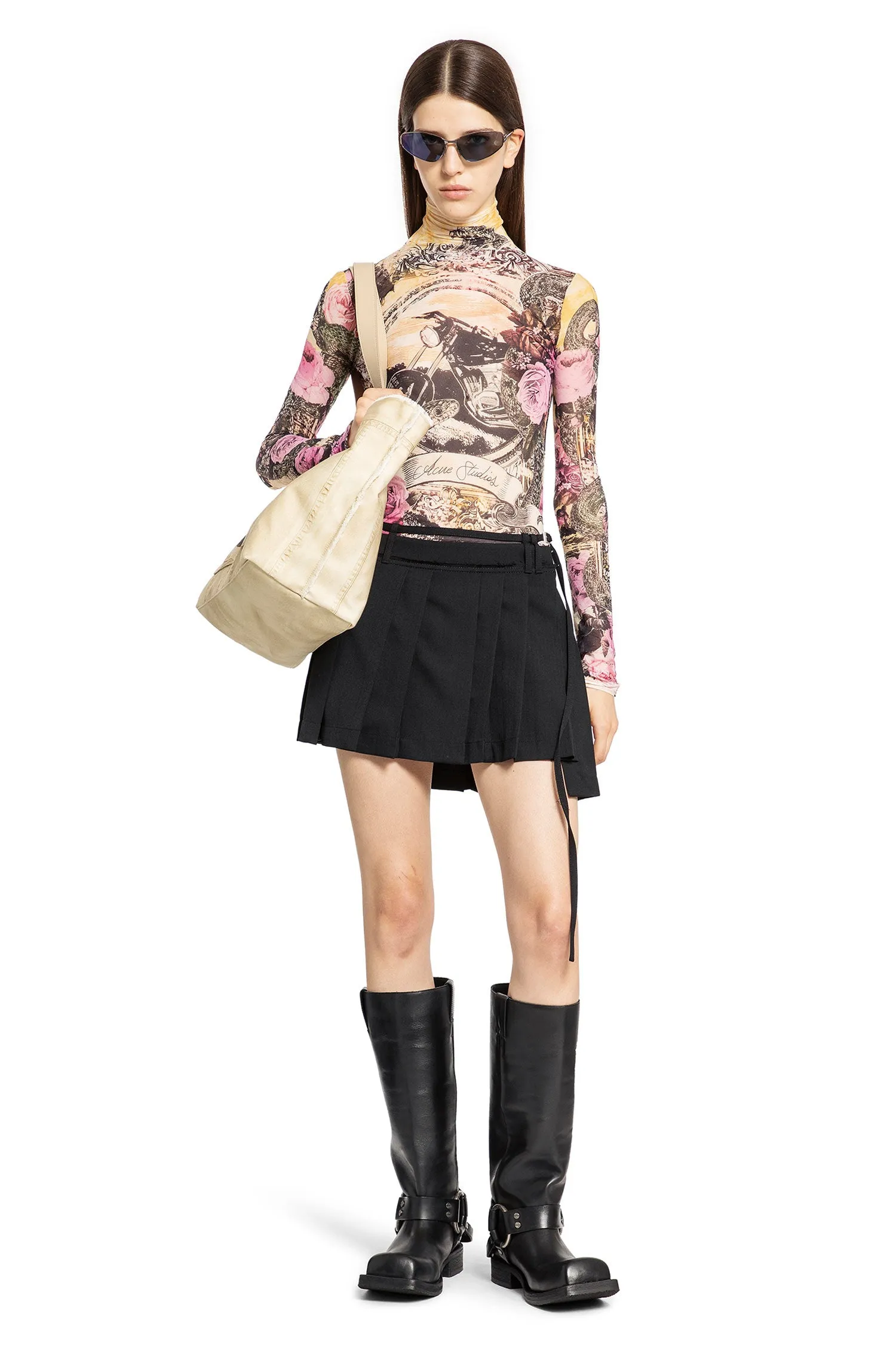 acne studios  printed seamless top 