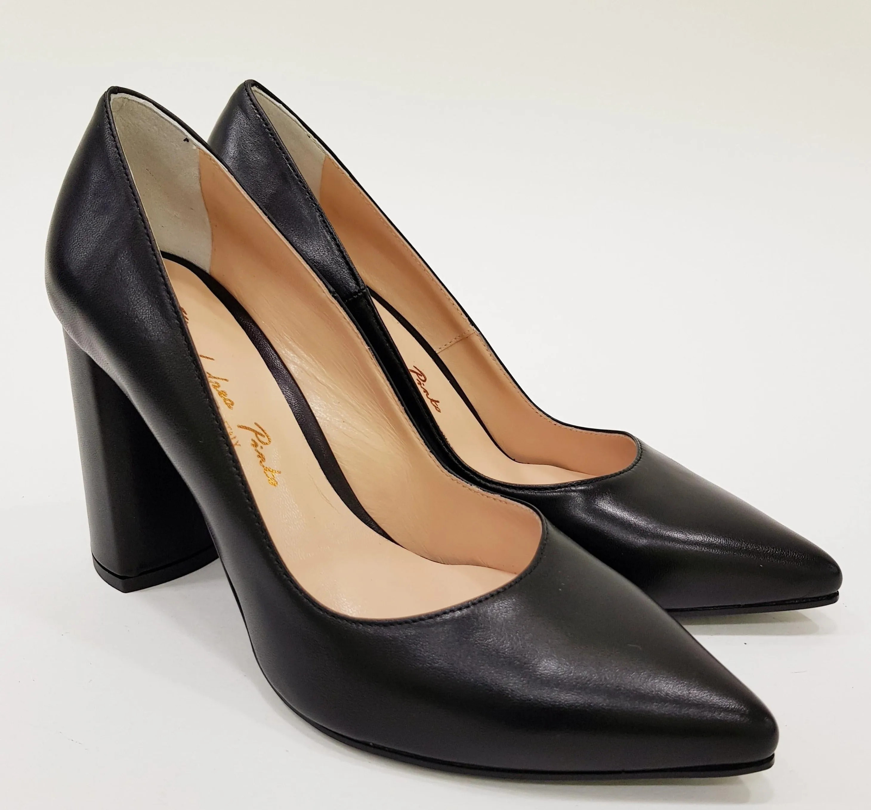 ANDREA PINTO DECOLTE' TACCO ALTO 9,5 CM PELLE NERO RIF.855