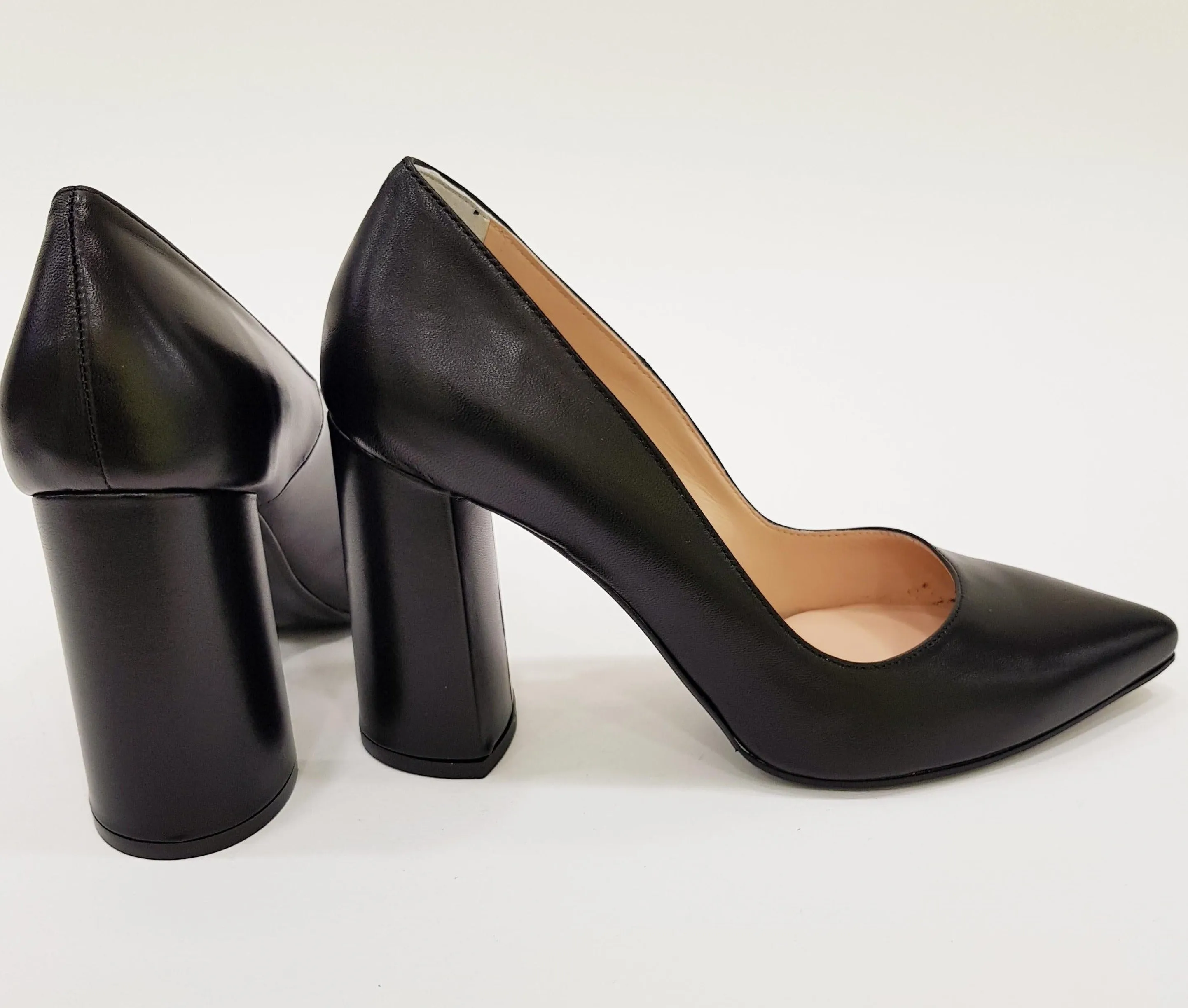 ANDREA PINTO DECOLTE' TACCO ALTO 9,5 CM PELLE NERO RIF.855