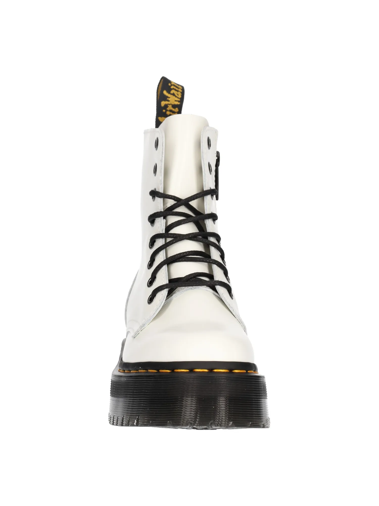 Anfibio platform Dr Martens Jadon da donna bianco