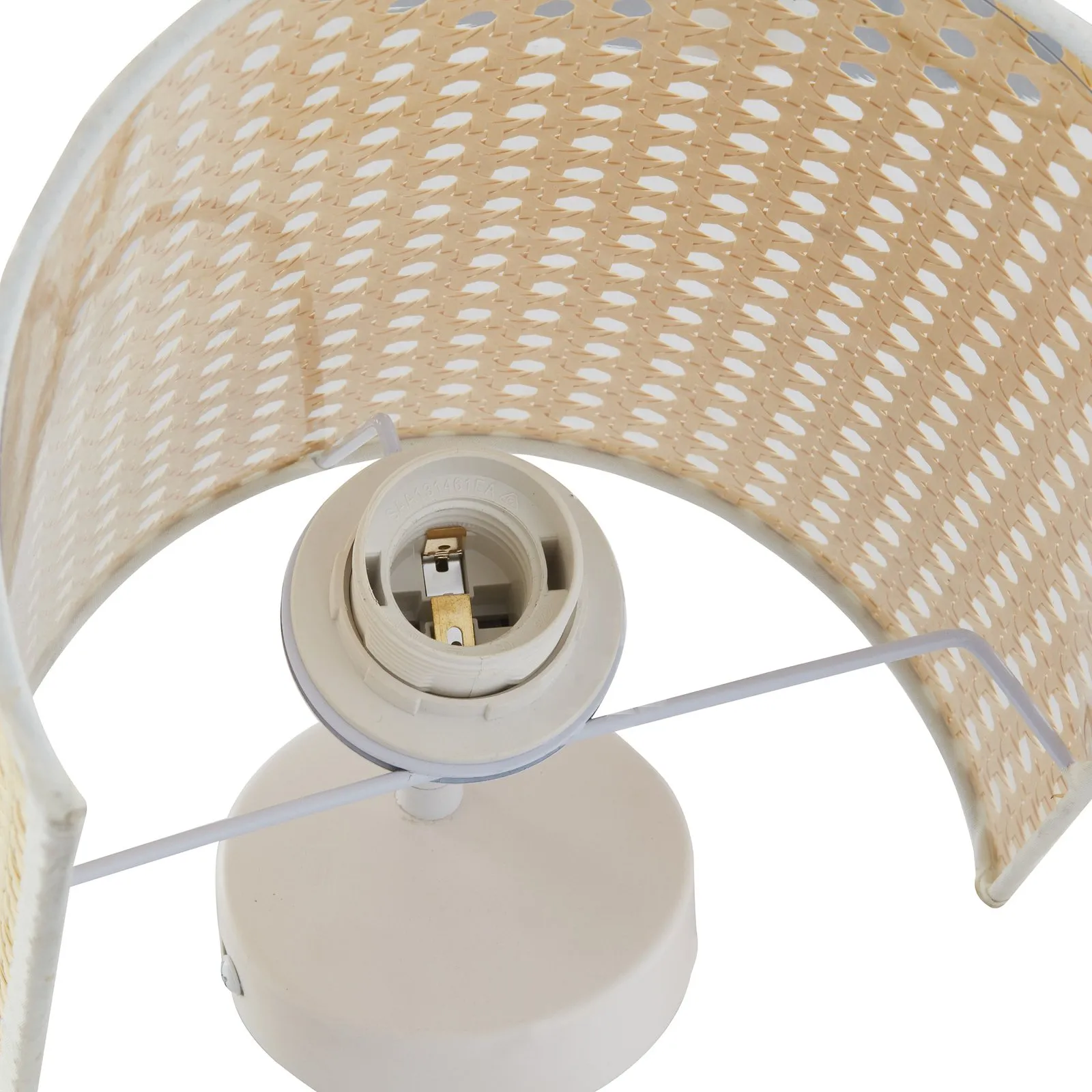 Applique Lindby Lautaro, bambù, altezza 25 cm, E27