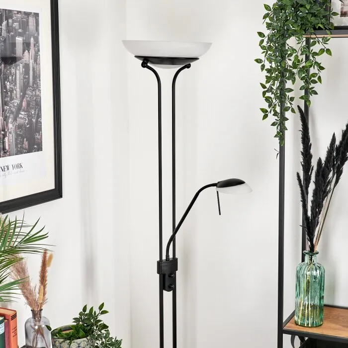 Biot Lampada da terra LED Nero, 2-Luci