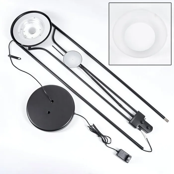 Biot Lampada da terra LED Nero, 2-Luci