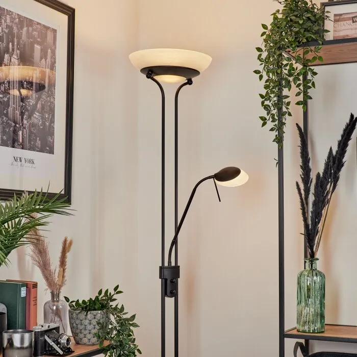 Biot Lampada da terra LED Nero, 2-Luci