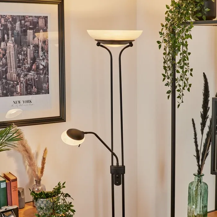 Biot Lampada da terra LED Nero, 2-Luci