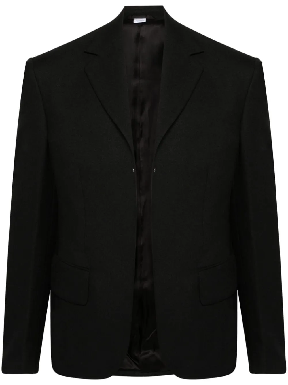 Blazer aperto in nero - uomo