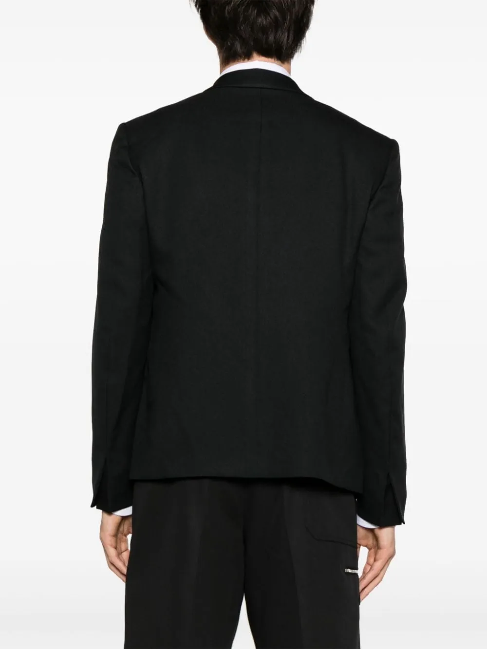 Blazer aperto in nero - uomo