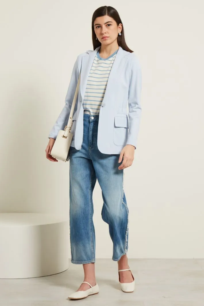 Blazer con elastico in vita