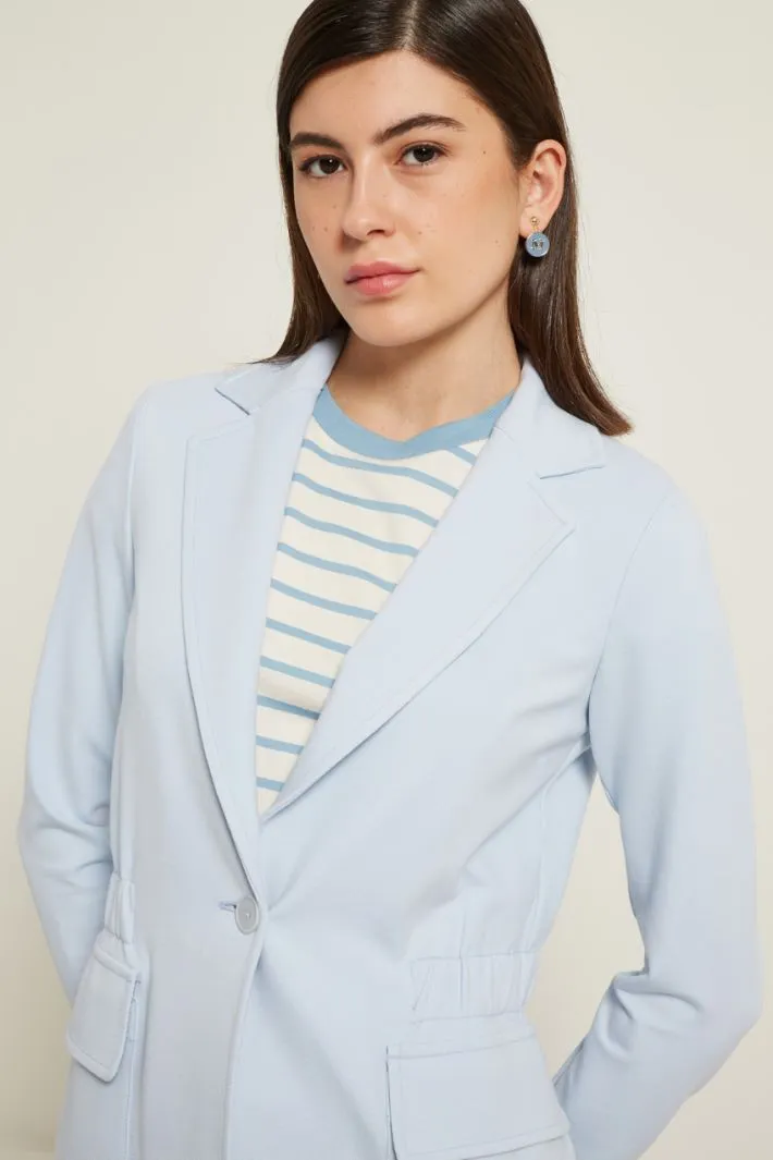 Blazer con elastico in vita