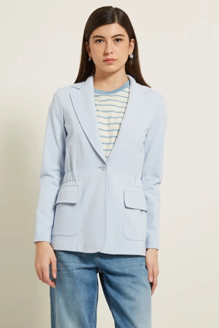 Blazer con elastico in vita
