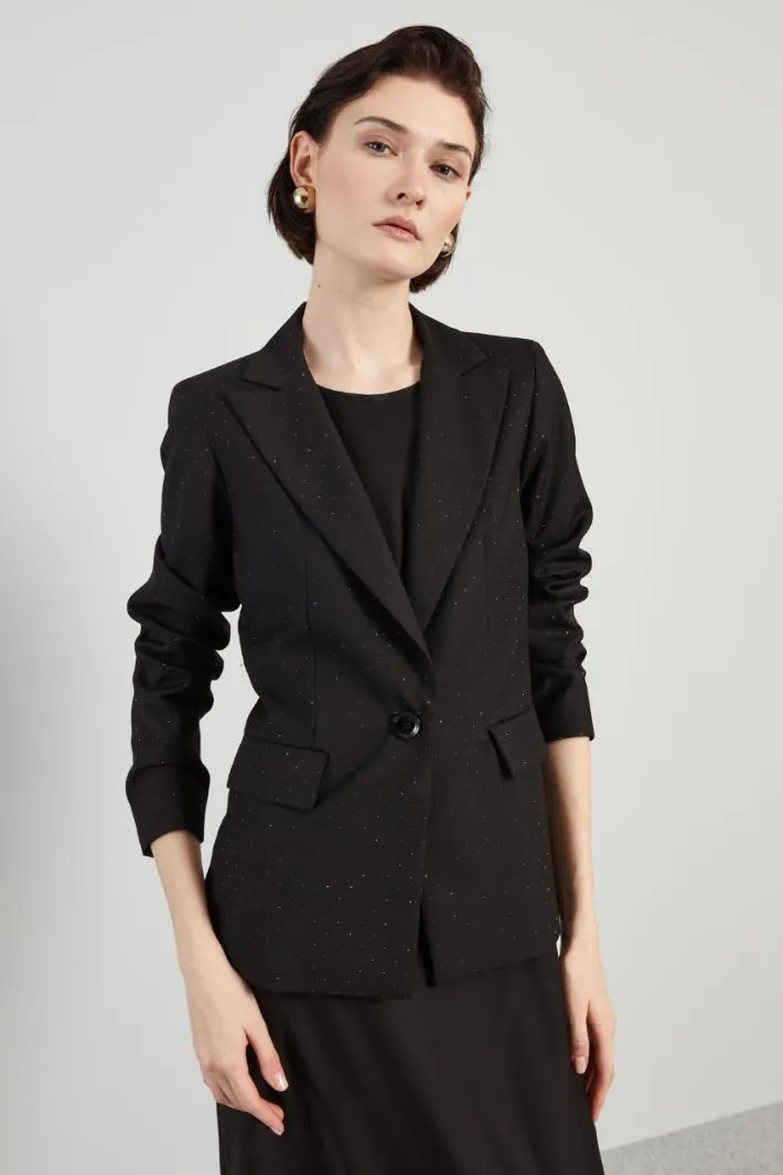 Blazer con micro strass