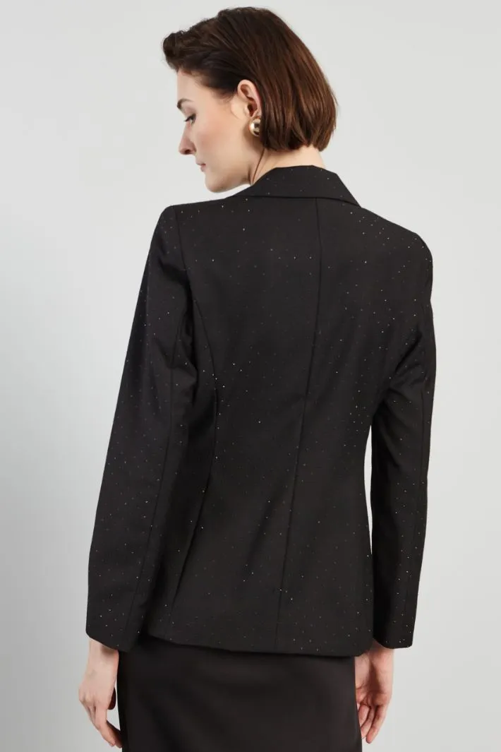 Blazer con micro strass