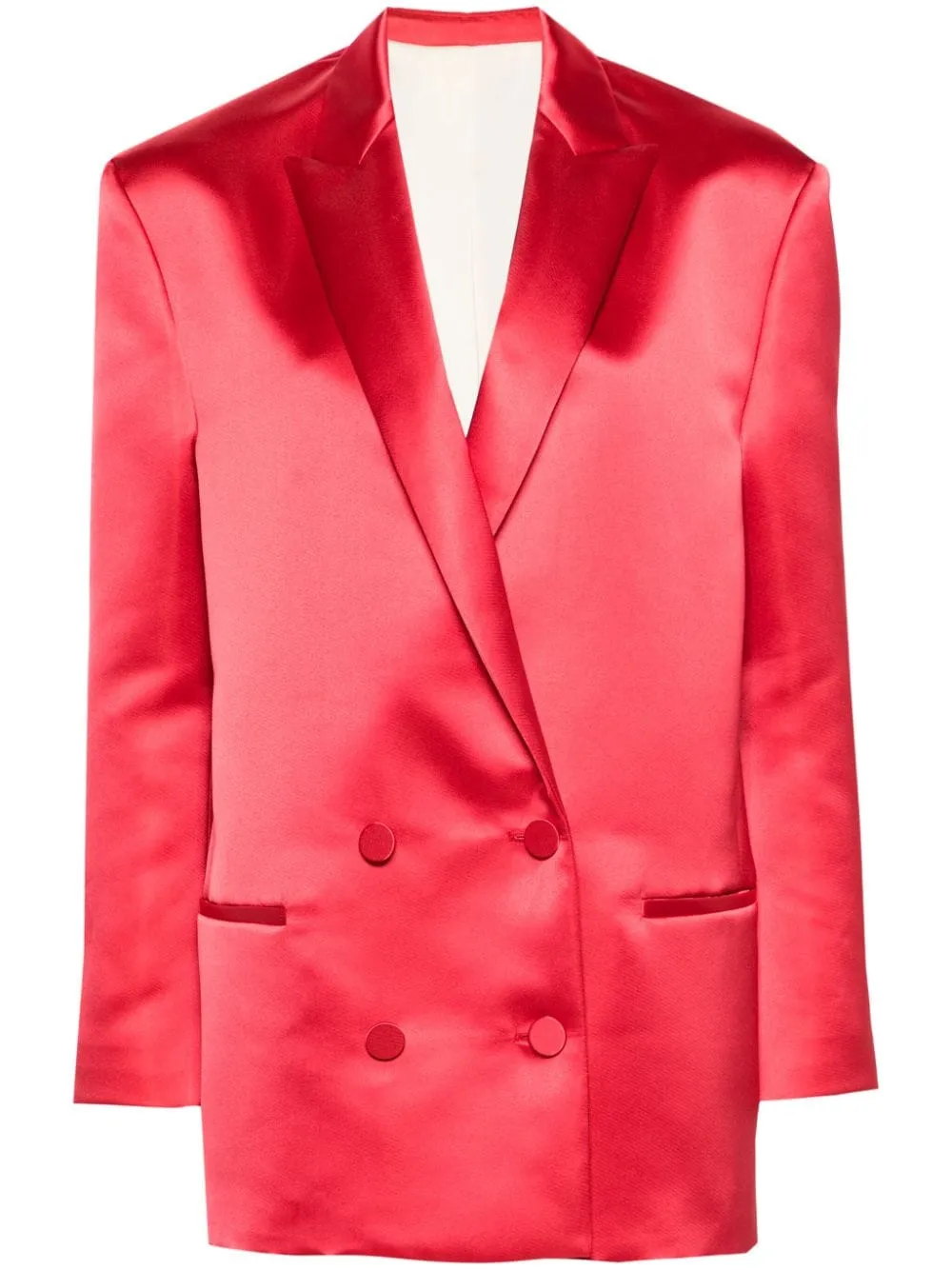 Blazer doppiopetto in rosso - donna