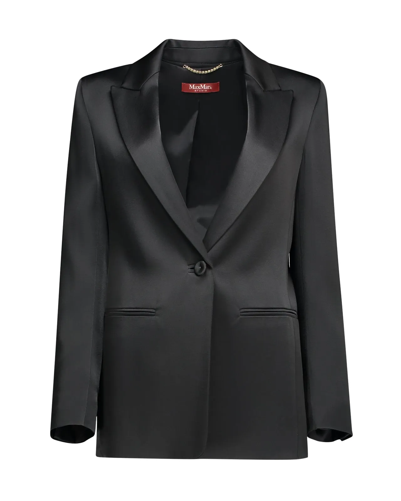 Blazer Ebert enver satin nero