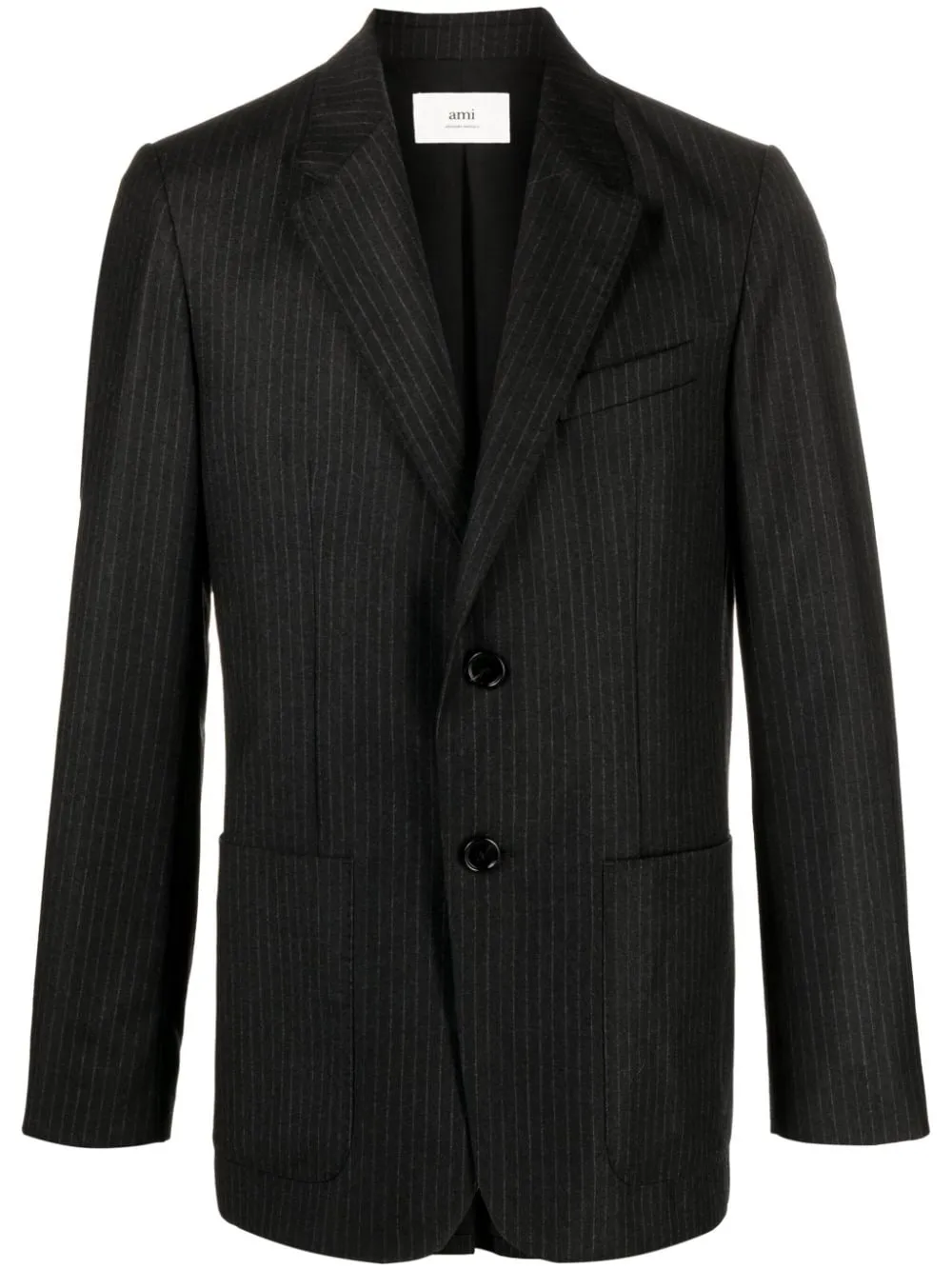 Blazer gessato in grigio - uomo