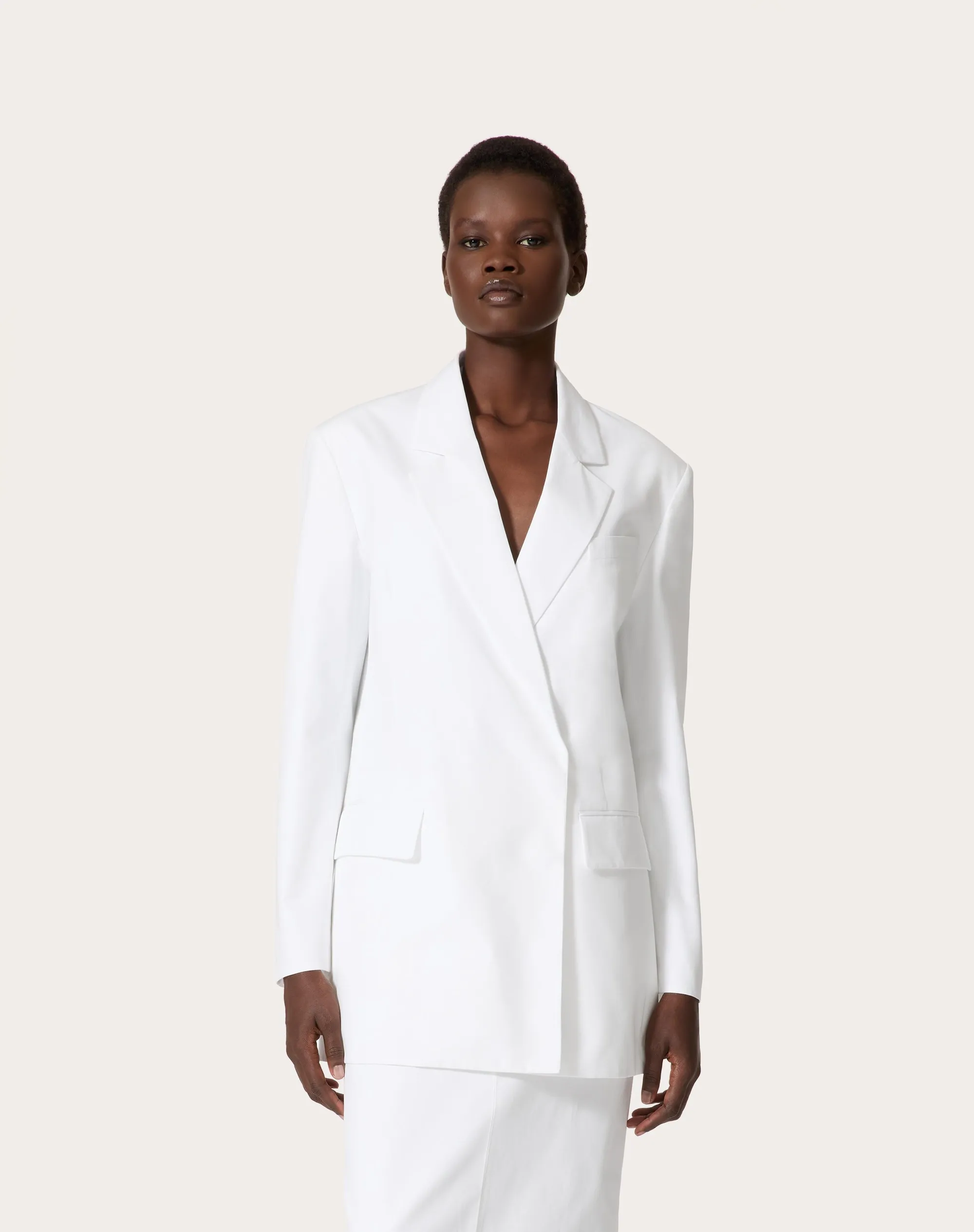 BLAZER IN COMPACT POPELINE