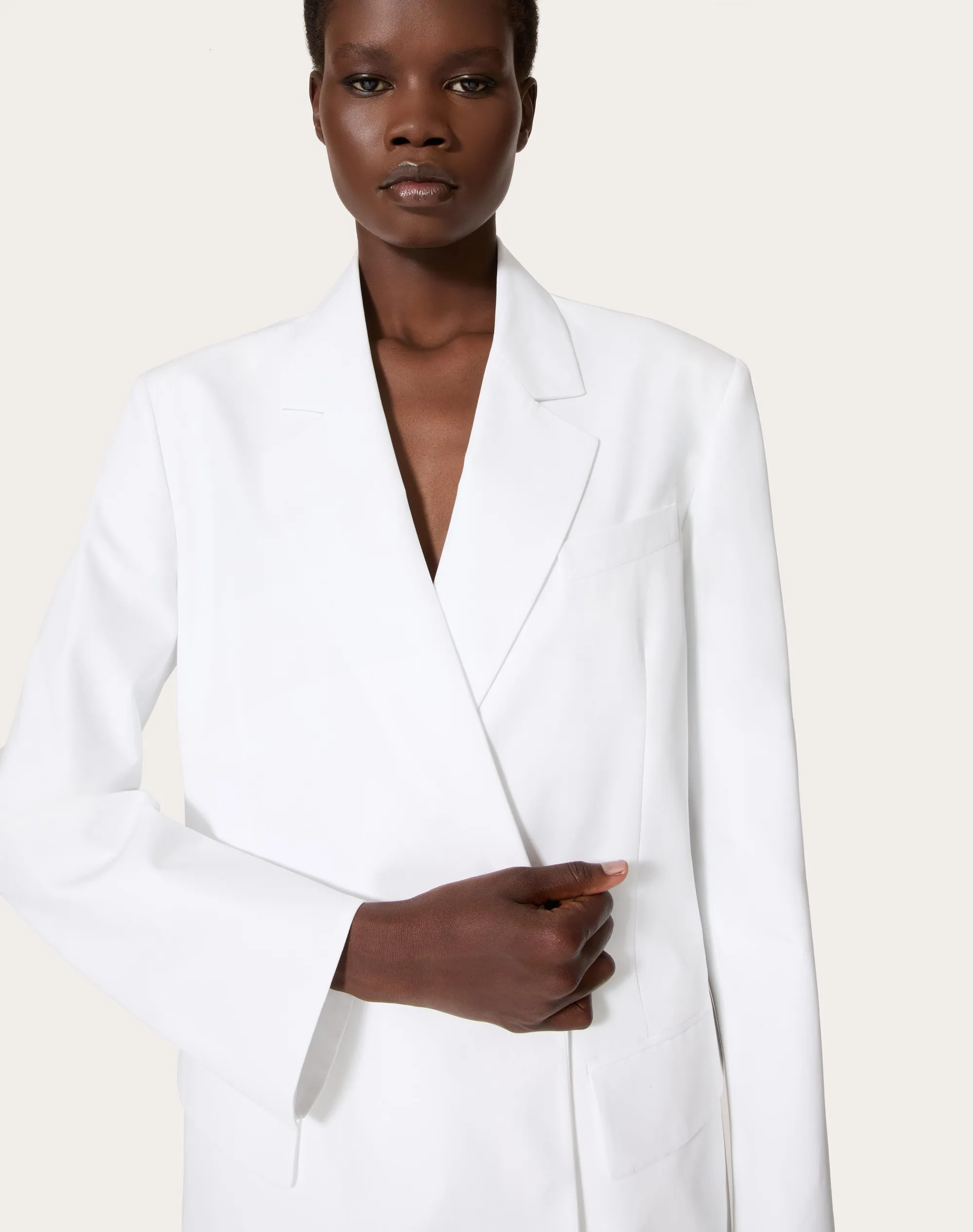 BLAZER IN COMPACT POPELINE