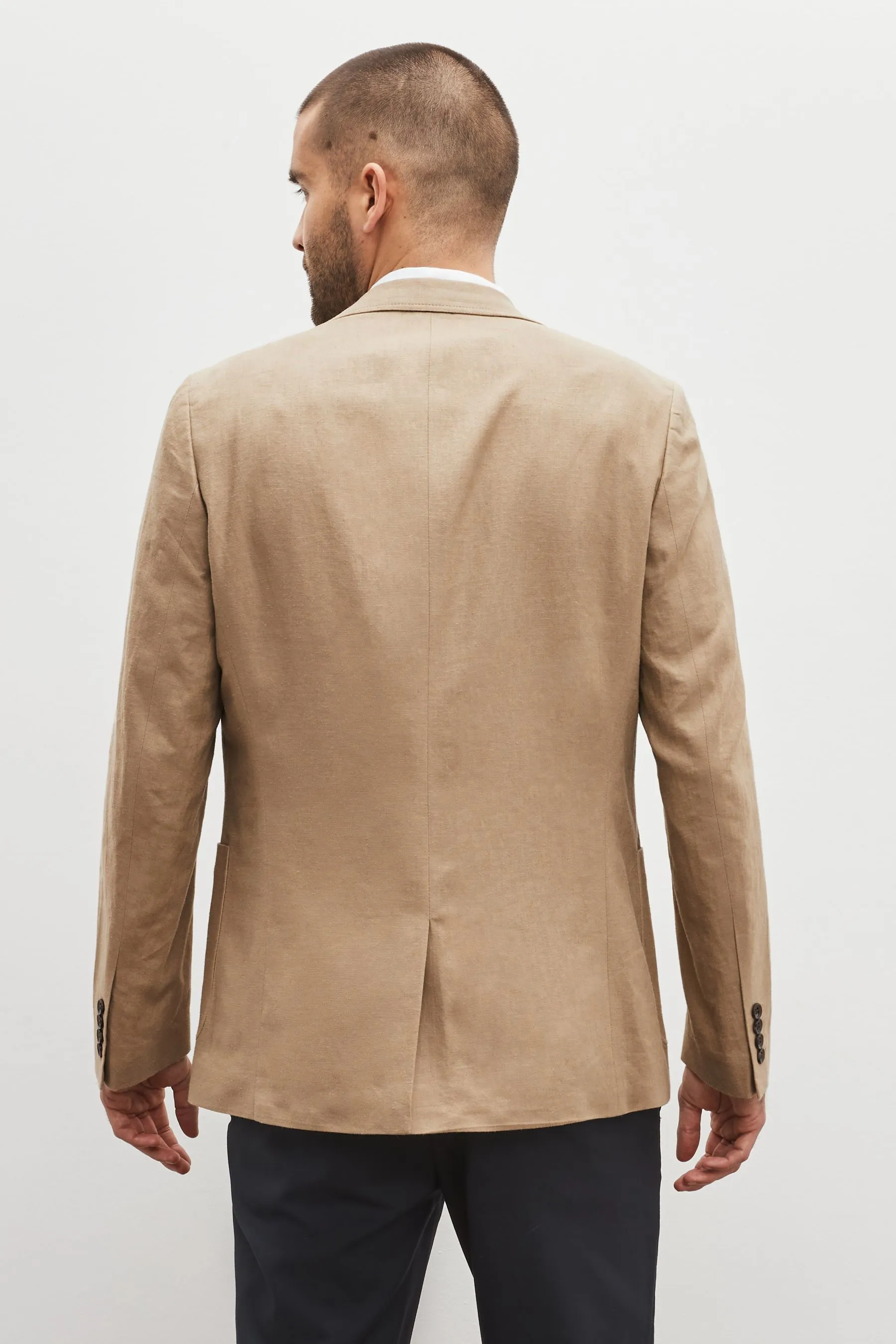 Blazer in misto lino