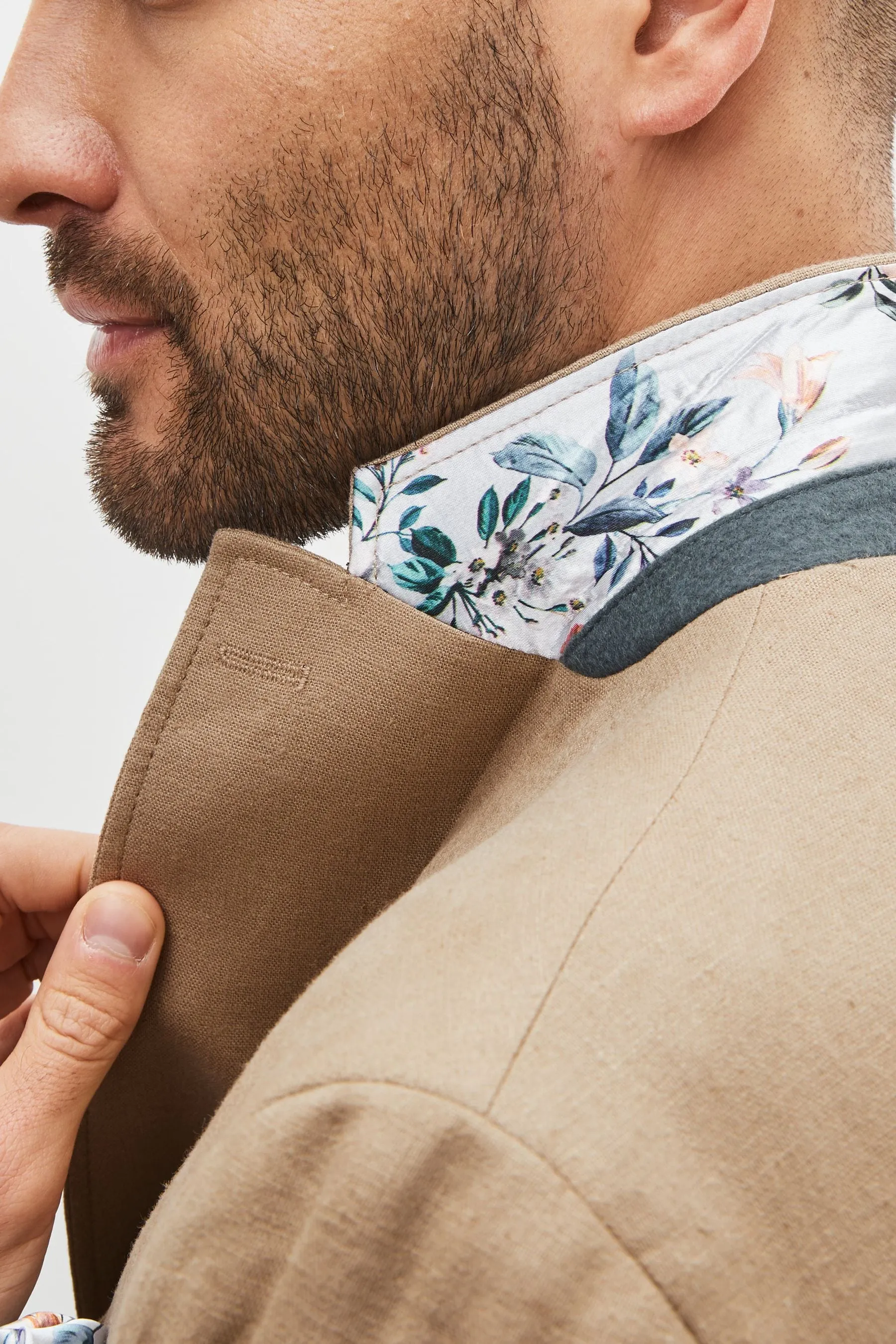 Blazer in misto lino