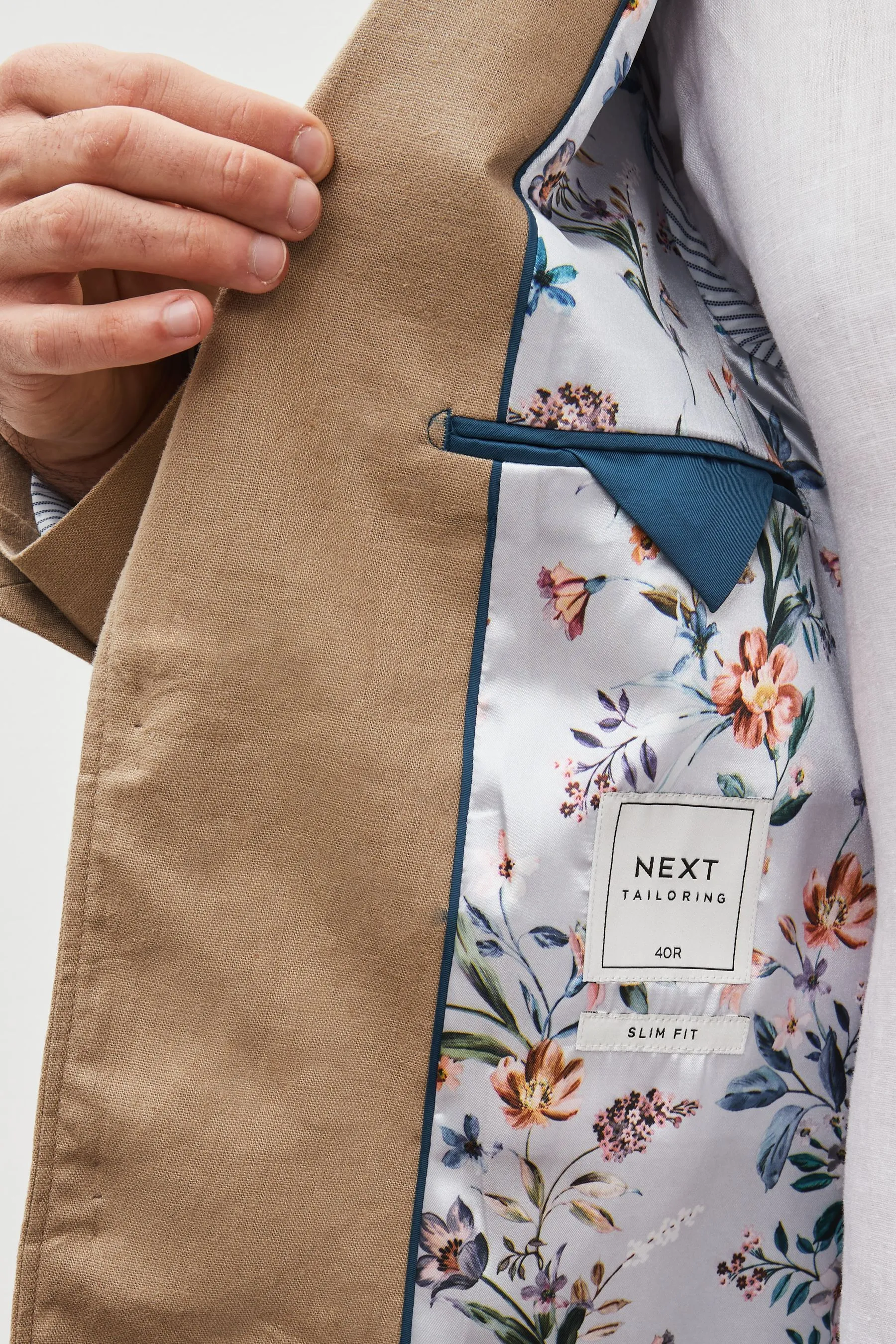 Blazer in misto lino