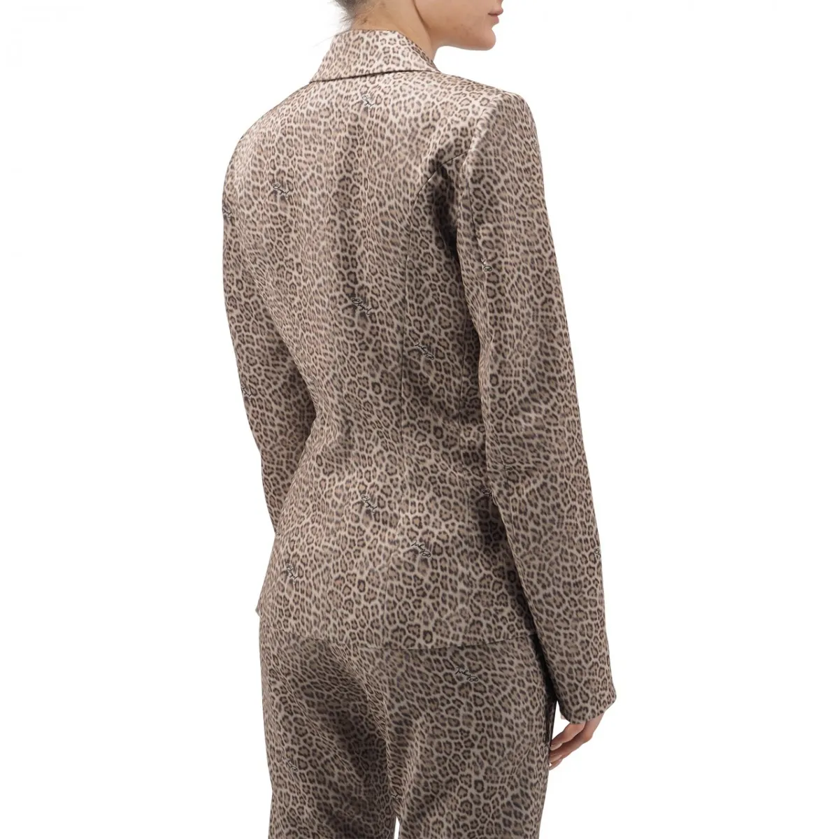 Blazer In Raso Animalier