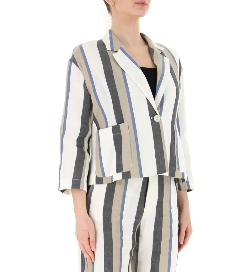 Blazer lino/cotone