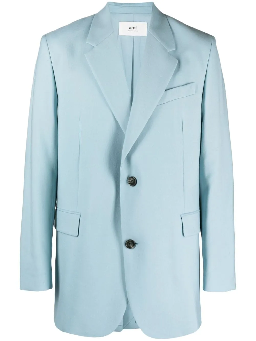 Blazer monopetto in celeste - uomo