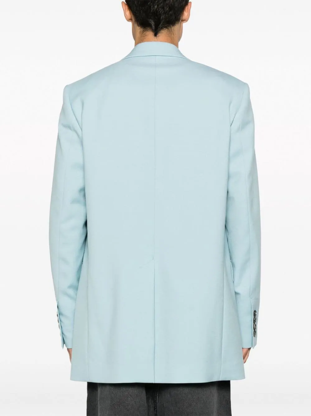 Blazer monopetto in celeste - uomo