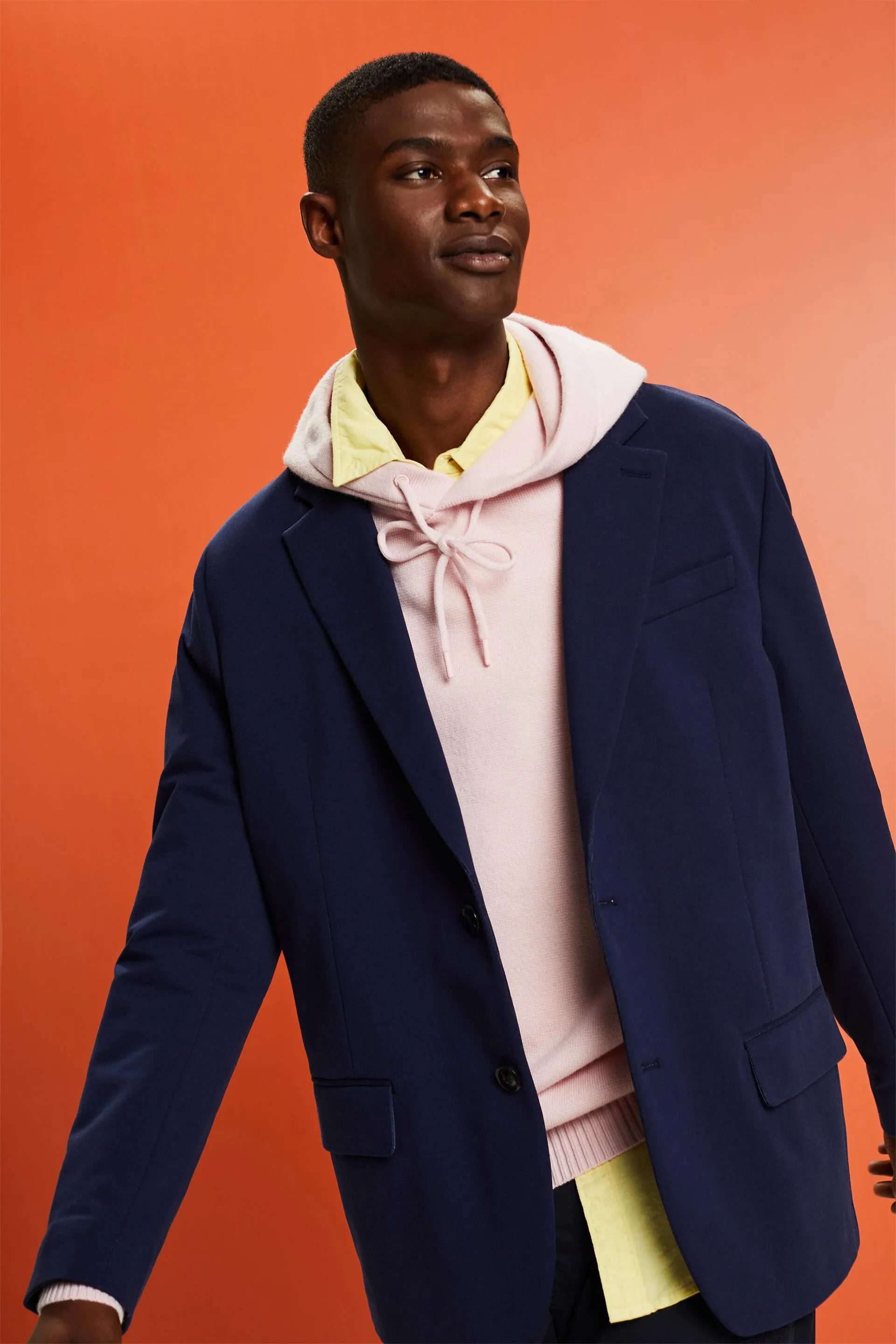 Blazer monopetto in jersey