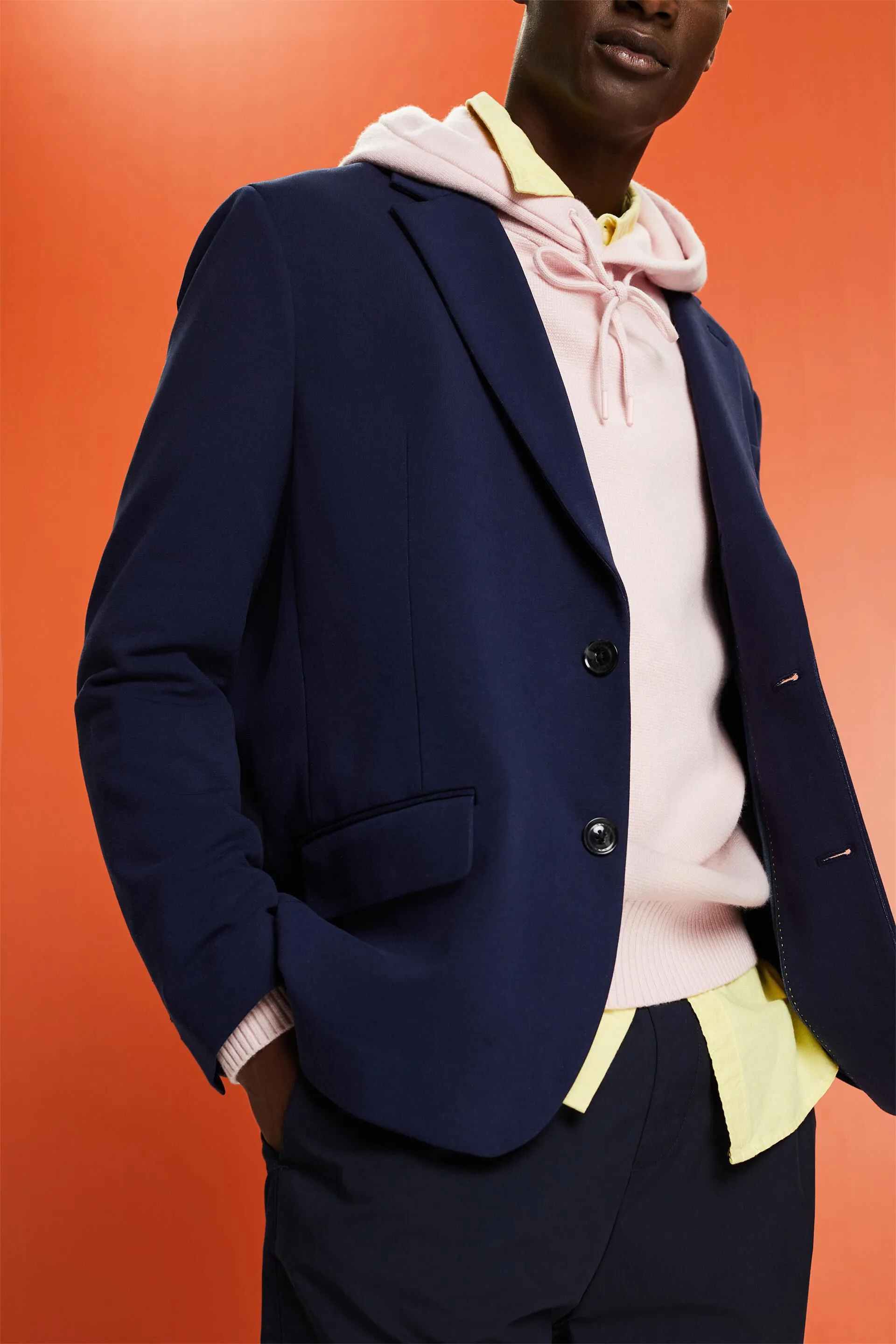 Blazer monopetto in jersey