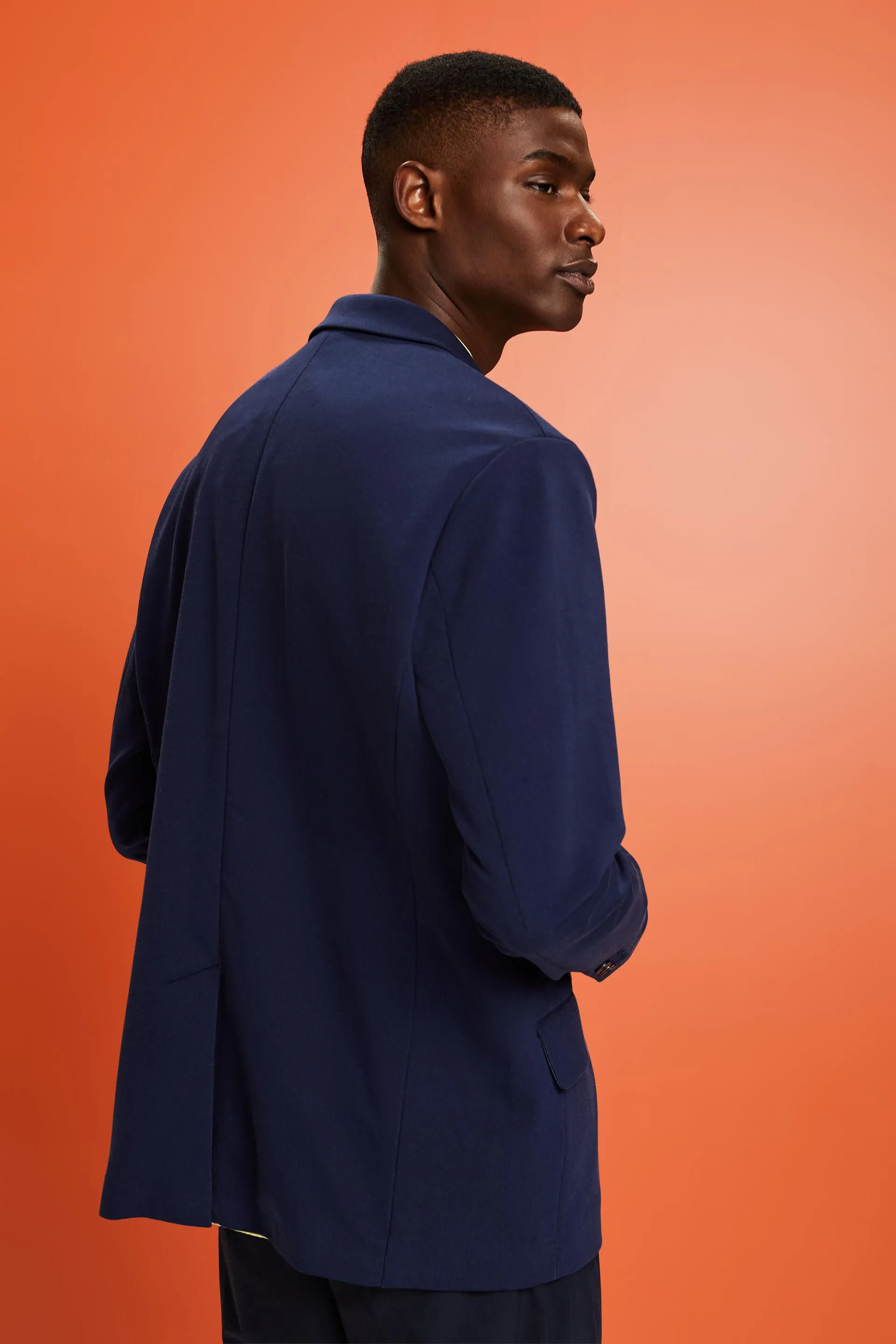 Blazer monopetto in jersey