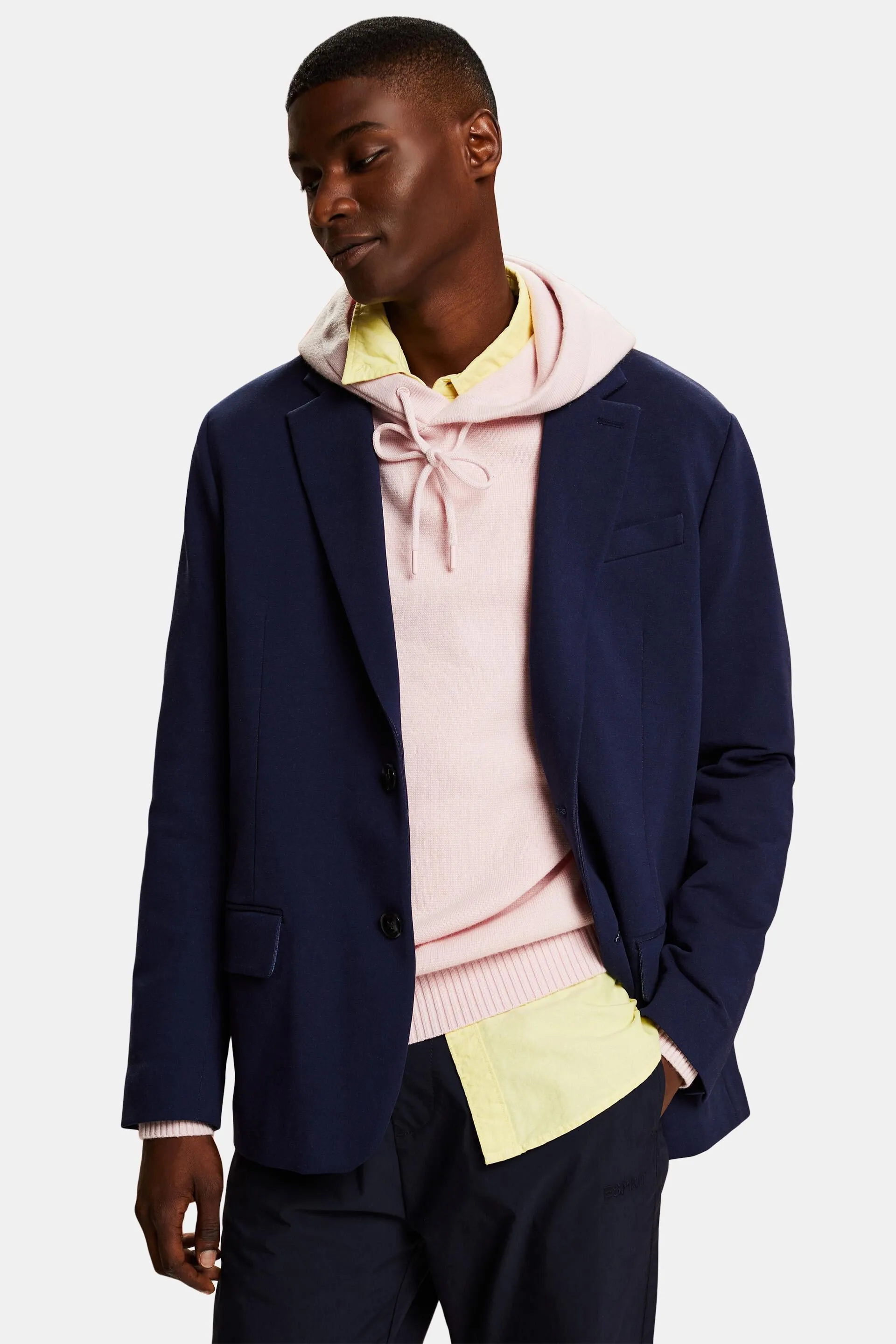 Blazer monopetto in jersey