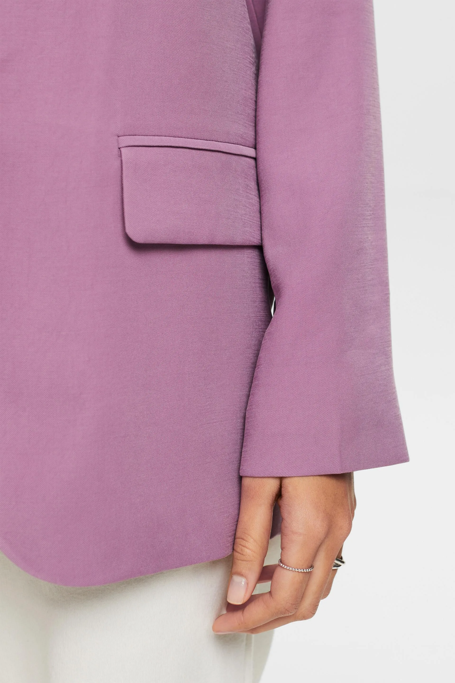 Blazer monopetto in twill