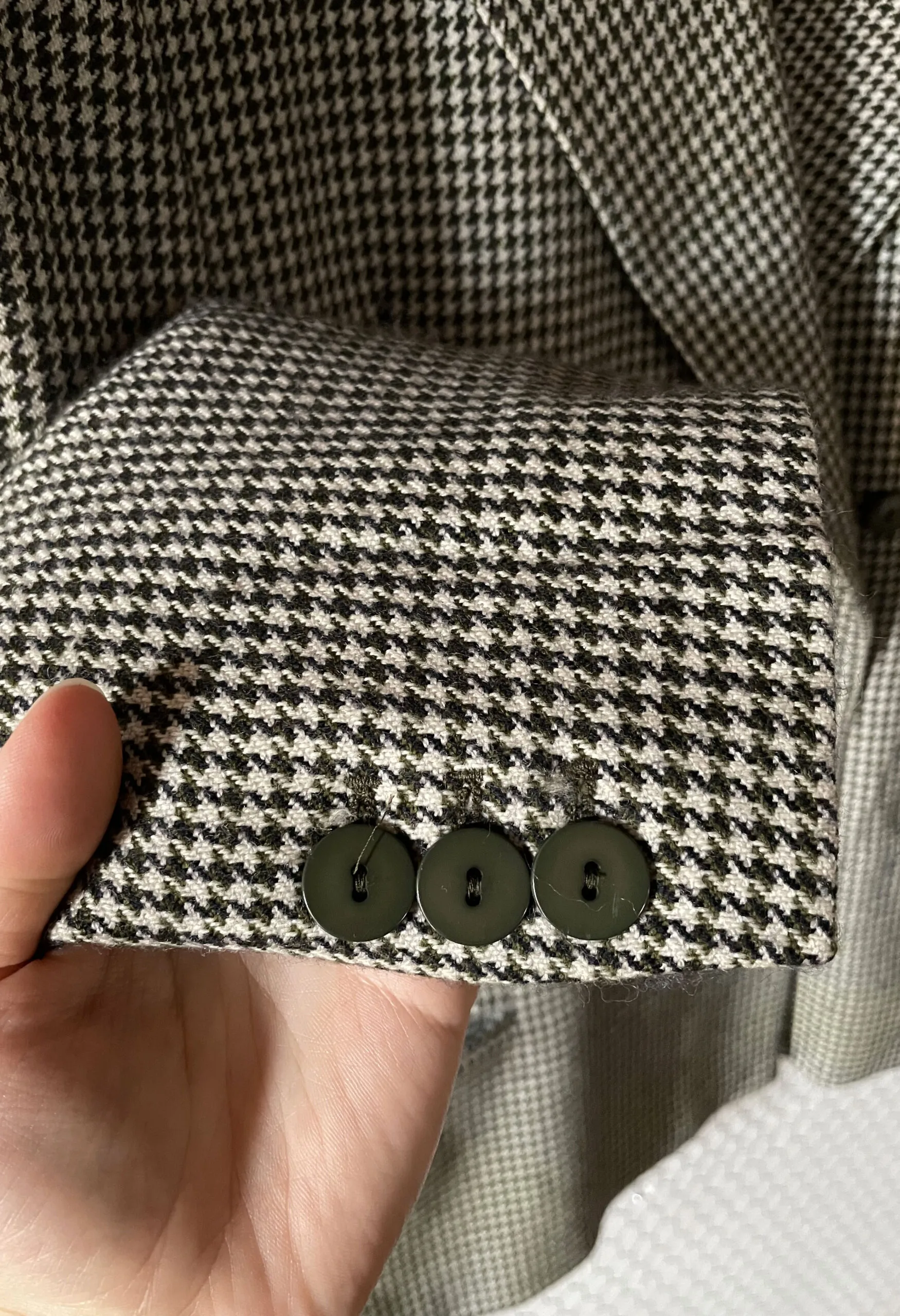 Blazer oversize pied de poule Escada vintage anni ’80