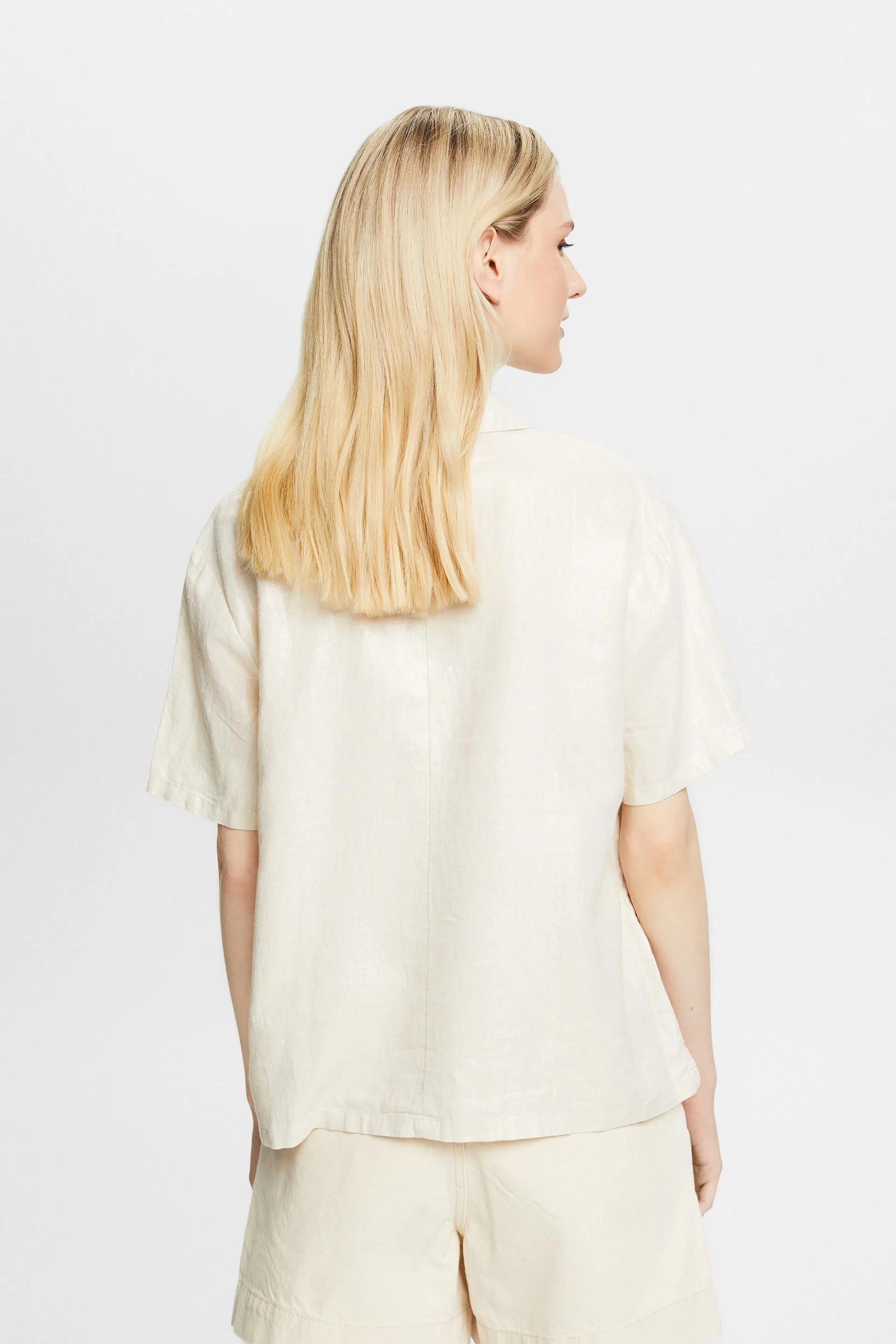Blusa con colletto camp