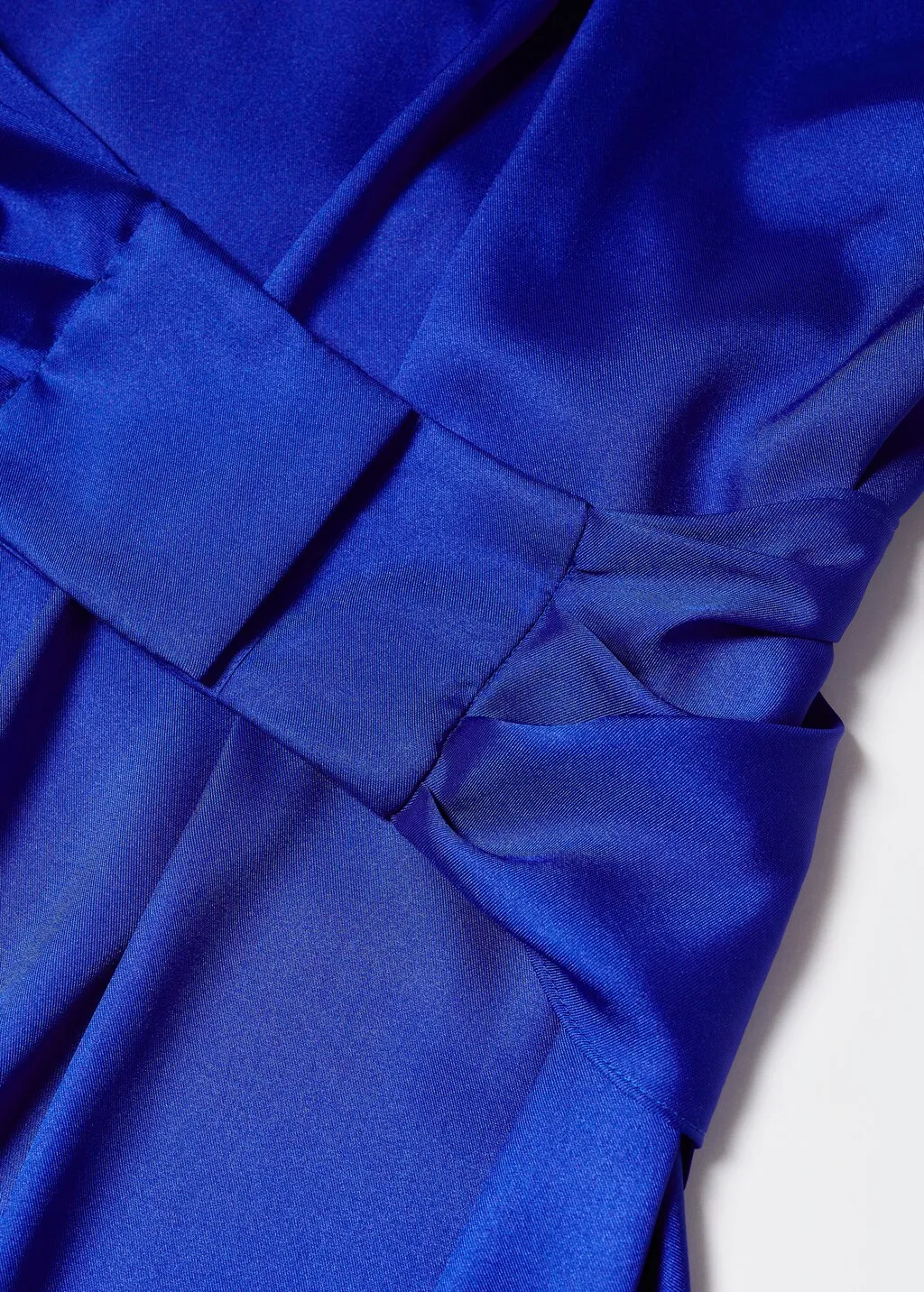 Blusa incrociata satinata
