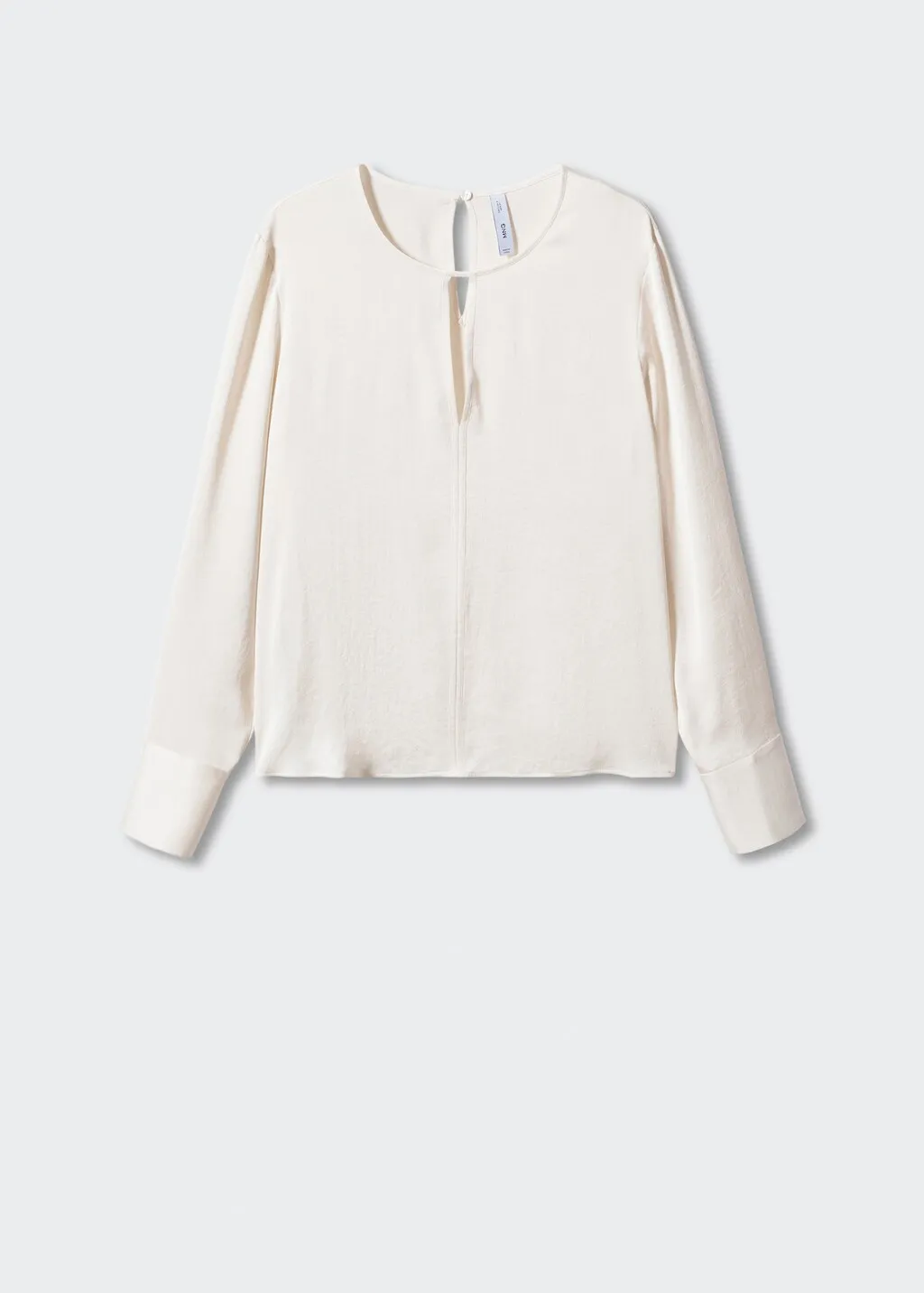 Blusa satinata spacco